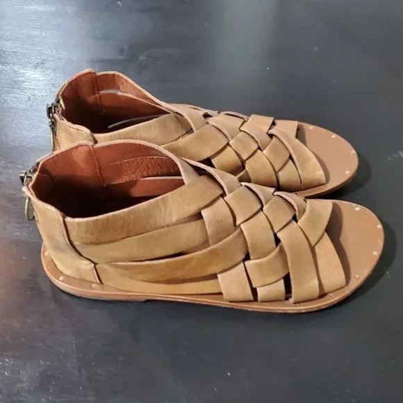 Beek Turaco Leather Sandals Size 8 Woman - Picture 2 of 8